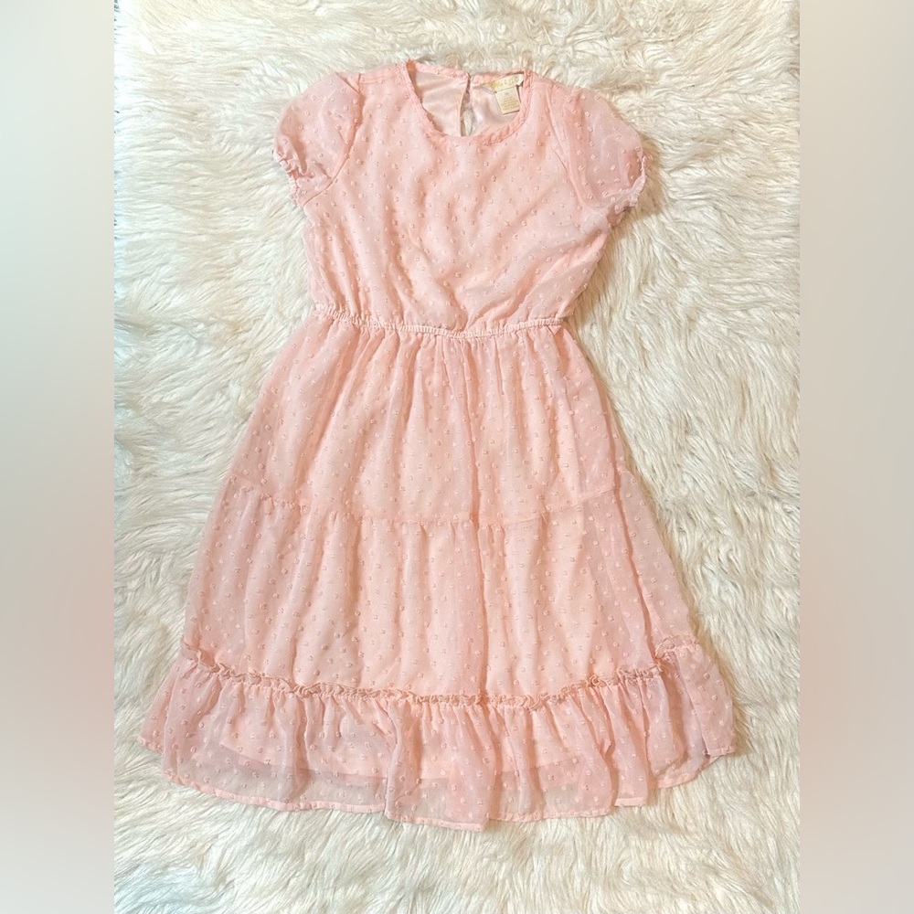 Adorable Pink Kids Casual Dress
